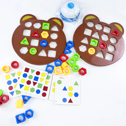 DIY Montessori Puzzle – Geometric Shape & Color Matching Game for Children
