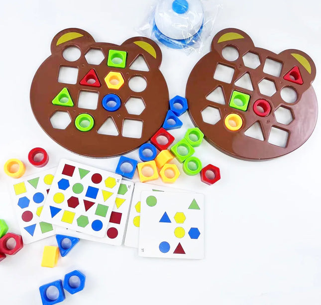 DIY Montessori Puzzle – Geometric Shape & Color Matching Game for Children