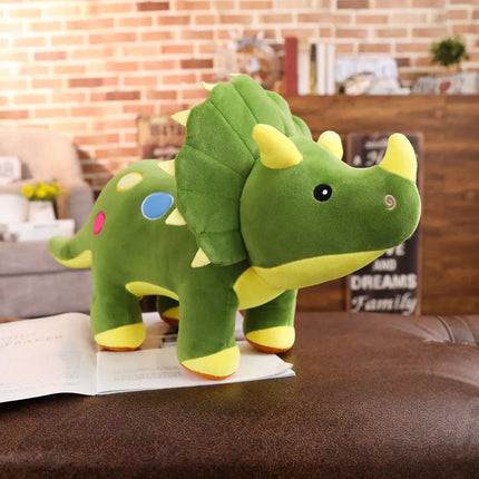 Big Dinosaur Plush Toy – Soft Triceratops & Stegosaurus Stuffed Dolls for Kids Birthday Gifts
