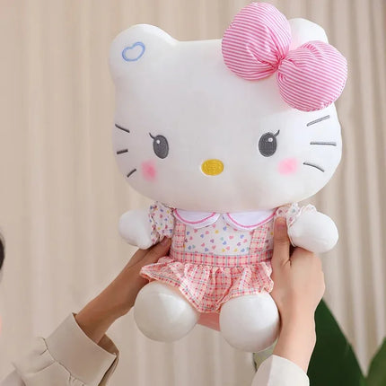Sanrio Hello Kitty Anime Hello Kitty Stuffed Toys Plushier Soft Pillow Birthday Gifts For Girls Kawaii Hello Kitty Plush Dolls