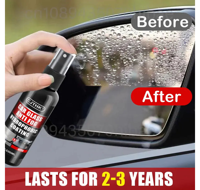 Nano Glass Coating Spray – Hydrophobic Rain Repellent & Oil Film Remover for Auto Glass