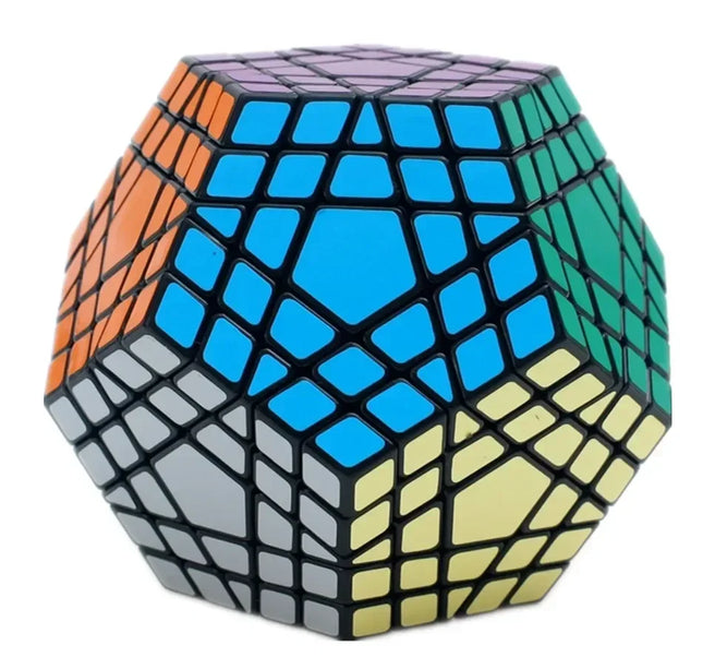 [Picube] SengSo 5x5 Megaminx 5x5x5 Gigaminx Magic Cube Black Base Mega Professional Cubo Magico Learning Educational Toys