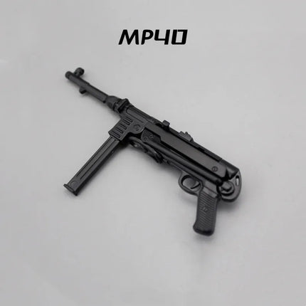 1/6 Scale Soldier Weapon Model Set – MP40, HK416, AK47 Puzzle Assembly Military Educational Toys