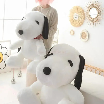 Big Snoopy Plush Toy – Kawaii White Dog Soft Stuffed Pillow Doll for Kids, Girlfriends & Birthday Gifts