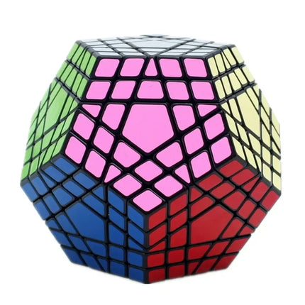 [Picube] SengSo 5x5 Megaminx 5x5x5 Gigaminx Magic Cube Black Base Mega Professional Cubo Magico Learning Educational Toys