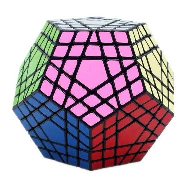 [Picube] SengSo 5x5 Megaminx 5x5x5 Gigaminx Magic Cube Black Base Mega Professional Cubo Magico Learning Educational Toys