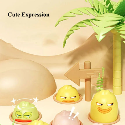 Montessori Animal Puzzle Toy – Duck/Frog/Pig with Hammer for Toddlers (12–24 Months)