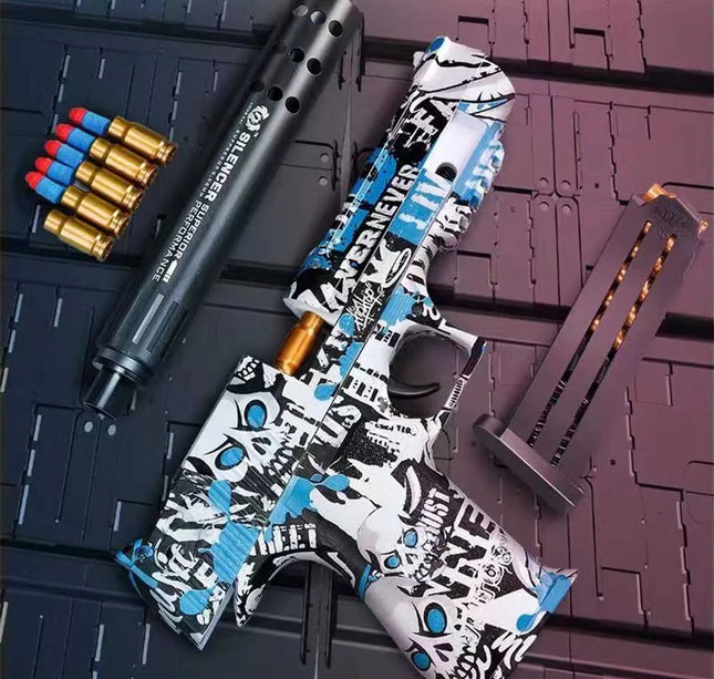 Toy Guns Ball Blaster With Soft Bullets Toys Foam Blaster Shooting Games Education Toy Model For 6,7,8,9,14+ Kids