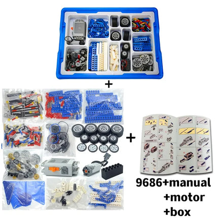 STEM 9686 Technical Building Blocks Set – Multi-Technology DIY Programming Kit for Kids & Educational School Projects