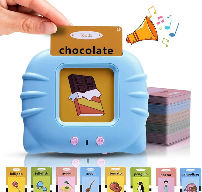 Early Education Flash Card Talking Flashcards for Kids Preschool Electronic Early Education Machine Gift Toddlers Montessori Toy
