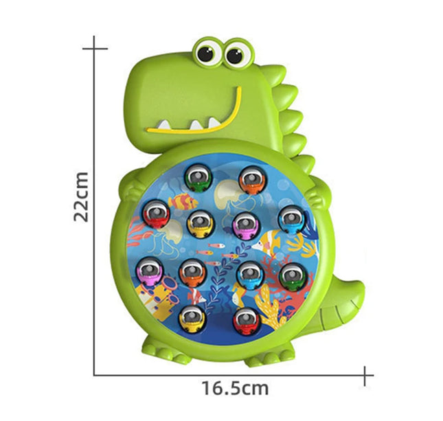 Magnetic Dinosaur Fishing Game – Montessori Toy with Rod for Toddlers & Kids