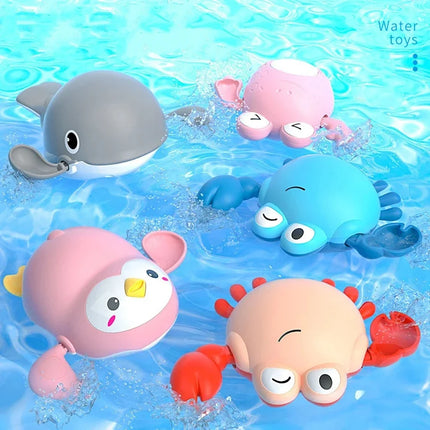 Baby Bath Toys – Wind-Up Swimming Animals for Kids Bathtub & Shower Play
