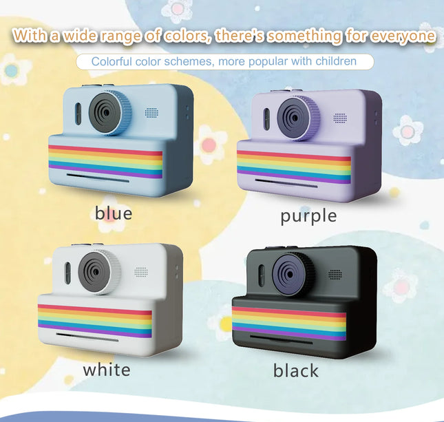 Digital Children Camera For Photography Mini Printer Portable Thermal Instant Print Photo Kids Camera 2.8inch HD Video Toy Gifts