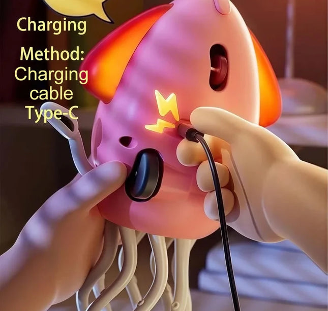 Electric Dancing Octopus Toy – Luminous Musical Fidget Toy for Kids, Babies, Pets & Stress Relief