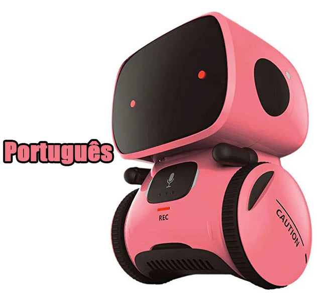 Intelligent RC Robot Toy – Interactive Voice & Touch Control with Russian, English & Spanish Versions for Educational Play