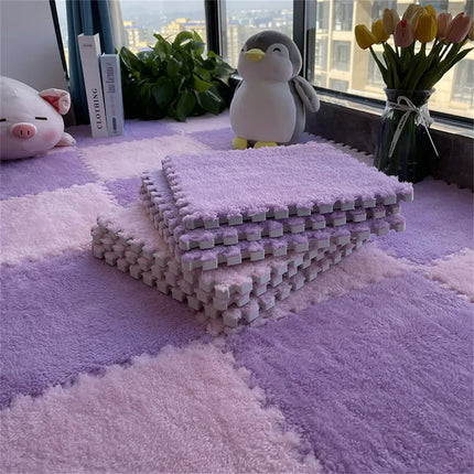 10/20pcs Baby Play Mat Set – Soft Plush EVA Foam Puzzle Carpet for Kids Room & Floor Warmth
