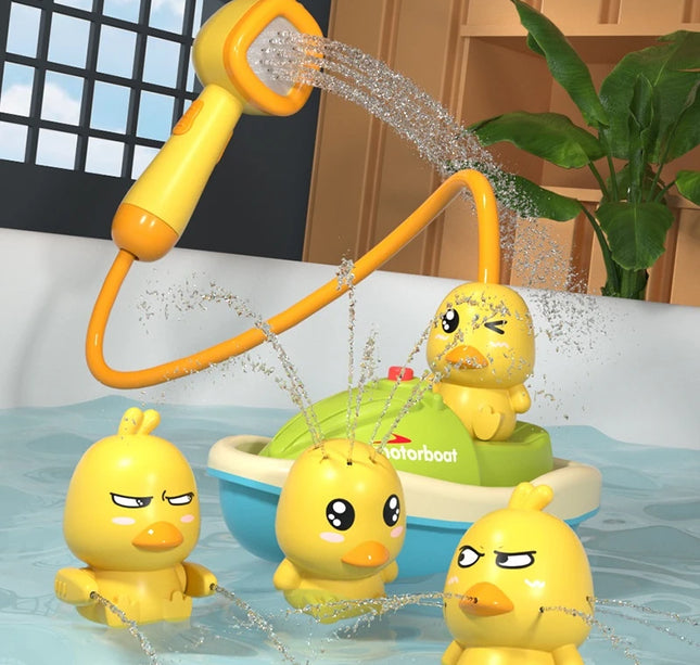 Automatic Water Spray Duck Toy – Sensory Bath Gift for Toddlers & Babies