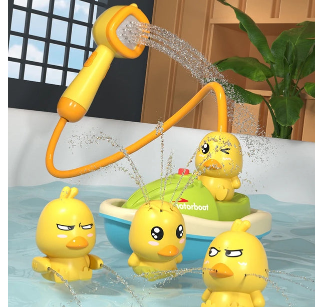Automatic Water Spray Duck Toy – Sensory Bath Gift for Toddlers & Babies