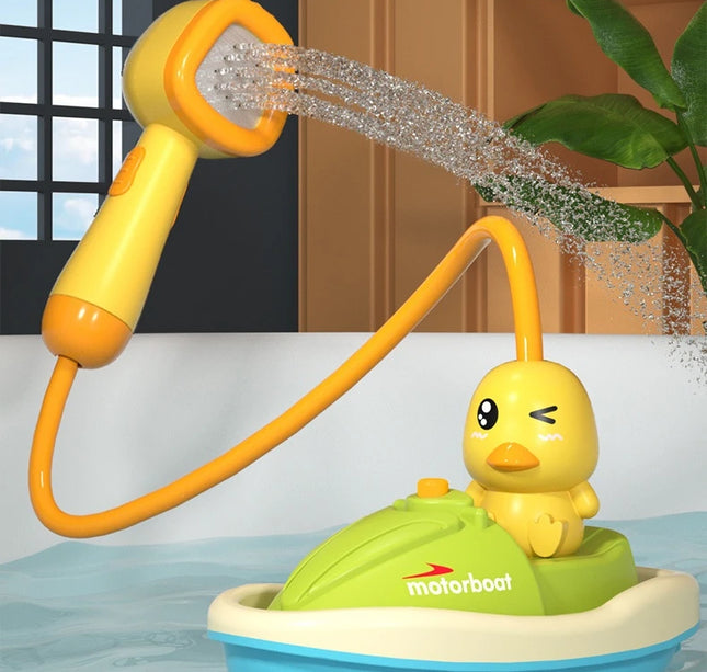 Automatic Water Spray Duck Toy – Sensory Bath Gift for Toddlers & Babies