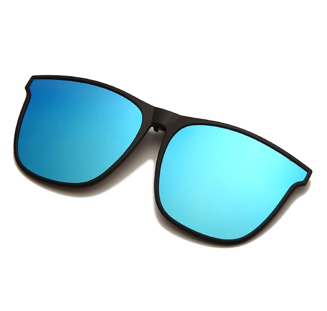 Men's Clip-On Polarized Sunglasses – Vintage Square Photochromic Night Vision Driving Glasses