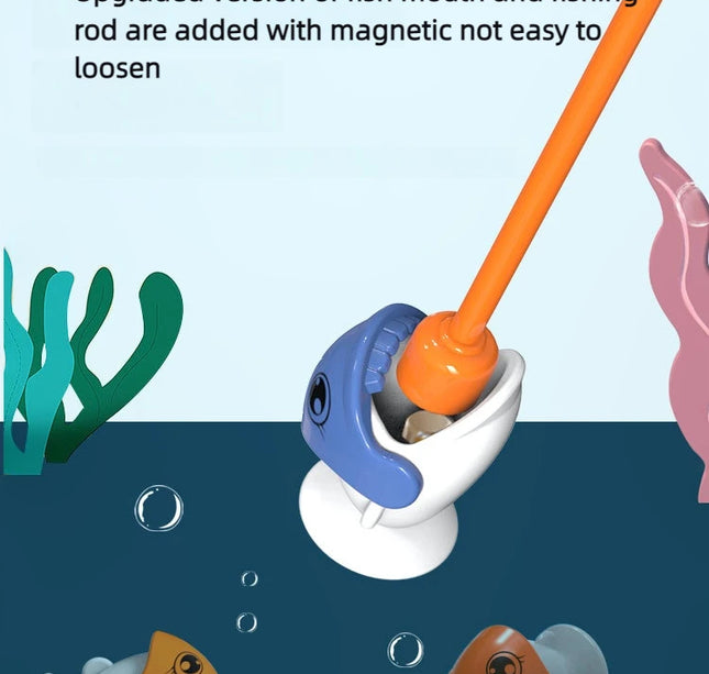Magnetic Dinosaur Fishing Game – Montessori Toy with Rod for Toddlers & Kids