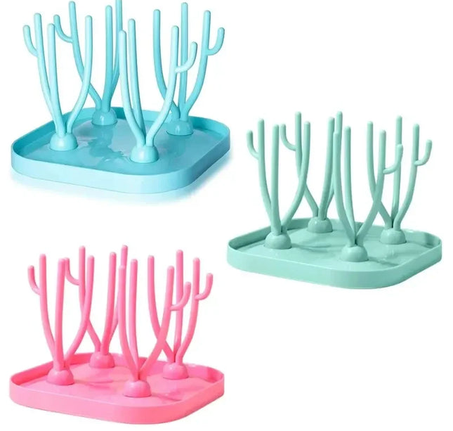Baby Bottle Dry Rack – Removable Tray for Bottles, Pacifiers & Cups