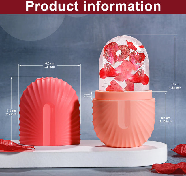 Ice Face Roller Ice Cube Beauty Massage Silicone Ice Mold For Eye Puffiness Ice Facial Roller Shrink Pores Multifunctional mold