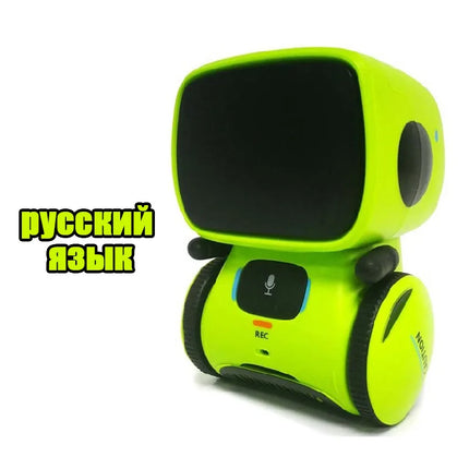 Intelligent RC Robot Toy – Interactive Voice & Touch Control with Russian, English & Spanish Versions for Educational Play