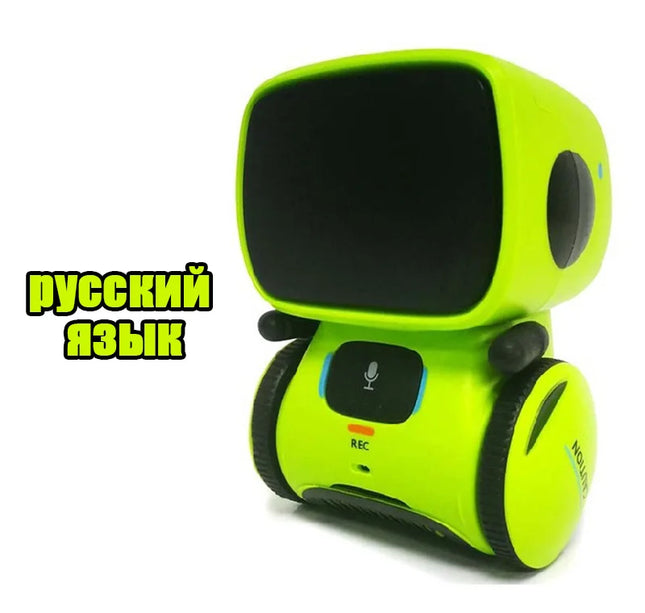 Intelligent RC Robot Toy – Interactive Voice & Touch Control with Russian, English & Spanish Versions for Educational Play