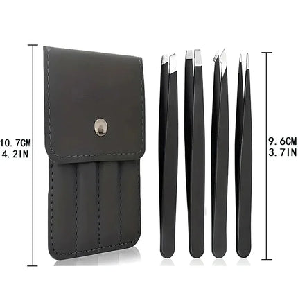 Eyebrow Tweezer Colorful Hair Beauty Fine Hairs Puller Stainless Steel Slanted Eye Brow Clips Removal Makeup Tools