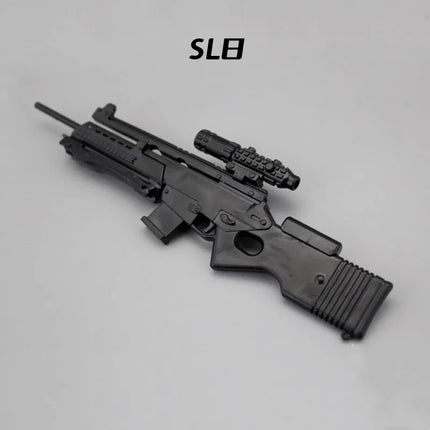 1/6 Scale Soldier Weapon Model Set – MP40, HK416, AK47 Puzzle Assembly Military Educational Toys