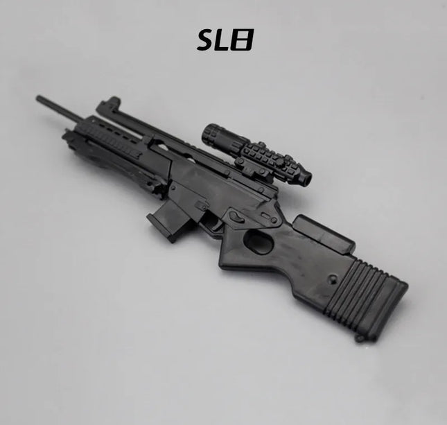 1/6 Scale Soldier Weapon Model Set – MP40, HK416, AK47 Puzzle Assembly Military Educational Toys