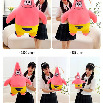 Giant Spongebob & Friends Plush Toys – Patrick, Mr. Krabs, Gary Throw Pillows for Boys’ Birthday & Halloween Decor