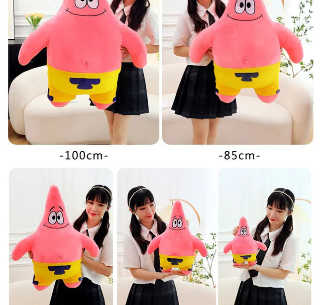 Giant Spongebob & Friends Plush Toys – Patrick, Mr. Krabs, Gary Throw Pillows for Boys’ Birthday & Halloween Decor