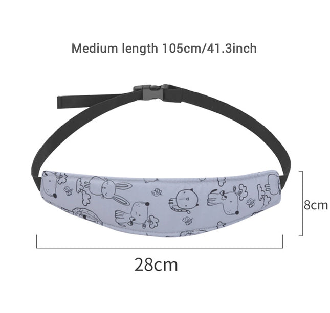 Adjustable Baby Head Support Belt – Car Seat & Stroller Sleep Positioner for Boys & Girls