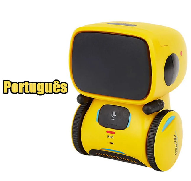 Intelligent RC Robot Toy – Interactive Voice & Touch Control with Russian, English & Spanish Versions for Educational Play