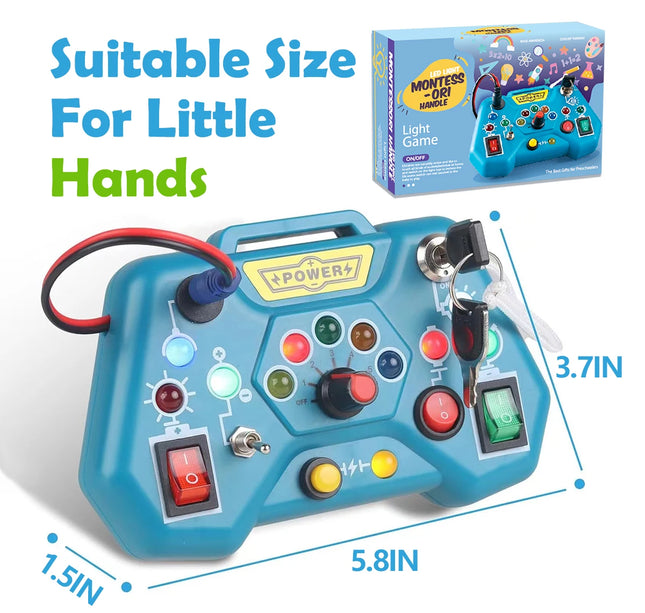 Montessori Busy Board Toys for Toddlers Gifts for 3 Year Old Baby Boys Girls Educational Learning Toys Toddler Travel Toys