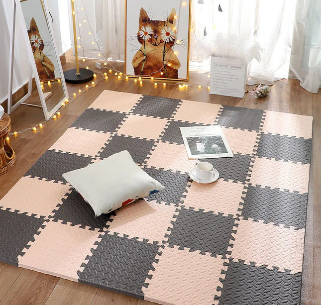 EVA Foam Baby Play Mat – 8–16pcs Puzzle Floor Carpet for Kids 30x1cm