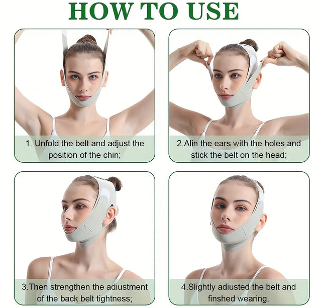 Reusable Face Slimming Bandage V Line Face Shaper Women Chin Cheek Lift Up Belt Facial Massage Strap Face Skin Care Beauty Tools