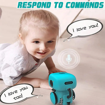 Intelligent RC Robot Toy – Interactive Voice & Touch Control with Russian, English & Spanish Versions for Educational Play