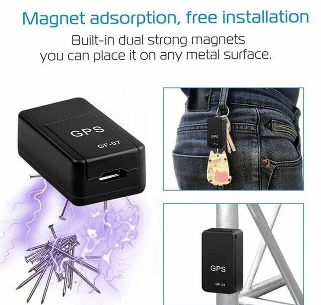 GF07 Magnetic GPS Tracker – Real-Time Mini Locator Device for Cars, Vehicles & Pet Tracking