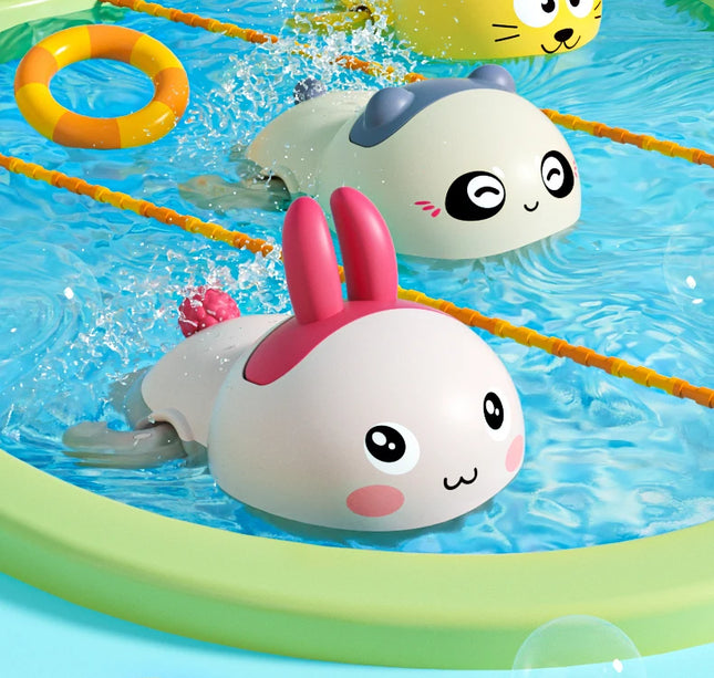 Baby Bath Toys – Wind-Up Swimming Animals for Kids Bathtub & Shower Play