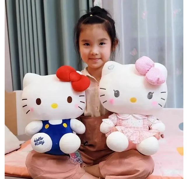 Sanrio Hello Kitty Anime Hello Kitty Stuffed Toys Plushier Soft Pillow Birthday Gifts For Girls Kawaii Hello Kitty Plush Dolls