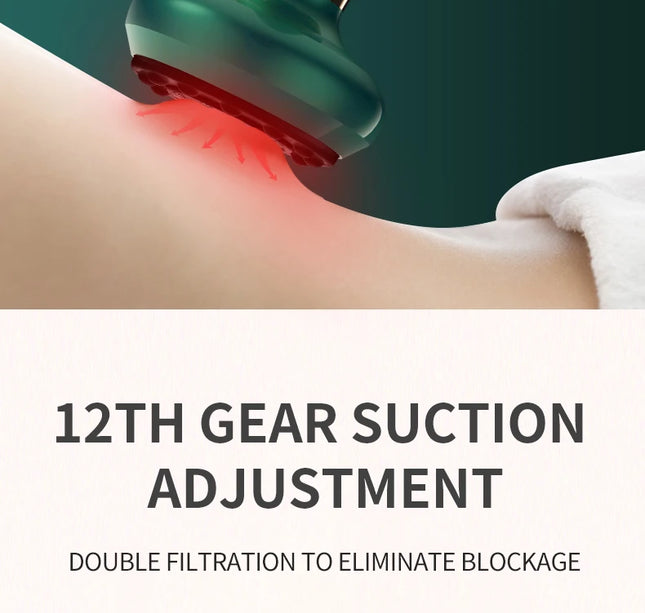 Tricolor Electric Massager GuaSha Anti Cellulite Vacuum Suction Cup Beauty Health Scraping Infrared Heat Slimming Massage Thera