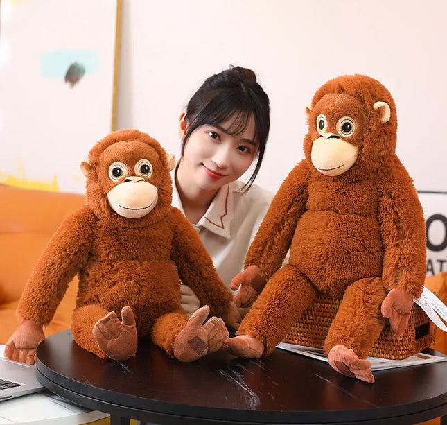 66cm Cartoon Gorilla Plush Toy Chimpanzees Monkey Soft Stuffed Doll Backpack Car Bag Room Decor Kid Gift