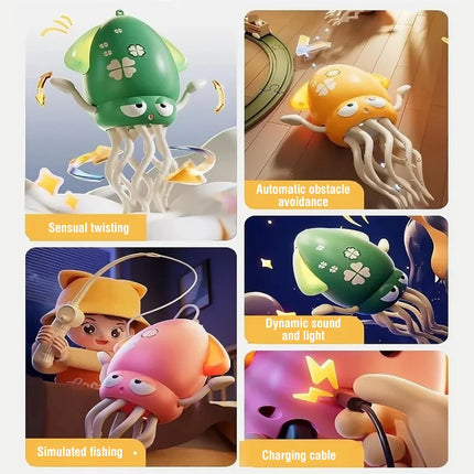 Electric Dancing Octopus Toy – Luminous Musical Fidget Toy for Kids, Babies, Pets & Stress Relief