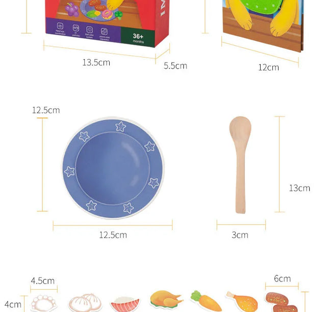 Montessori Brush Teeth Simulation Toy – Parent-Child Educational Puzzle Game for Kids Fine Motor Skills