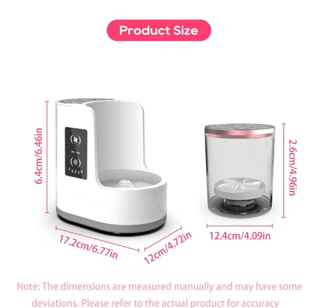 2025 New Electric Makeup Brush Cleaner Washing And Drying Set Automatic Brush Cleaning And Drying Beauty Tool Cleaning Machine.