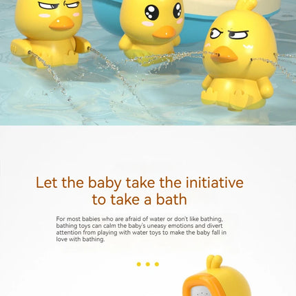 Automatic Water Spray Duck Toy – Sensory Bath Gift for Toddlers & Babies