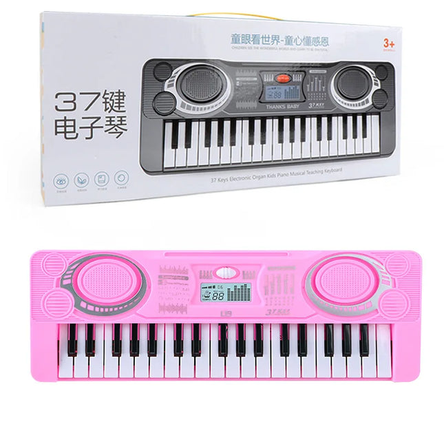 37-Key Electronic Piano Keyboard – Portable Musical Instrument Educational Toy for Kids Christmas & Birthday Gift